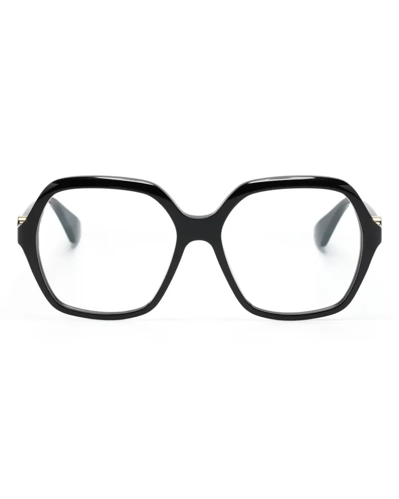 Cartier Brille mit Oversized-Gestell - Schwarz Schwarz