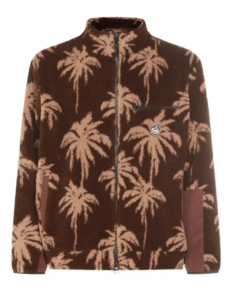 MAUNA KEA palm-tree print zip-up jacket - Braun Braun
