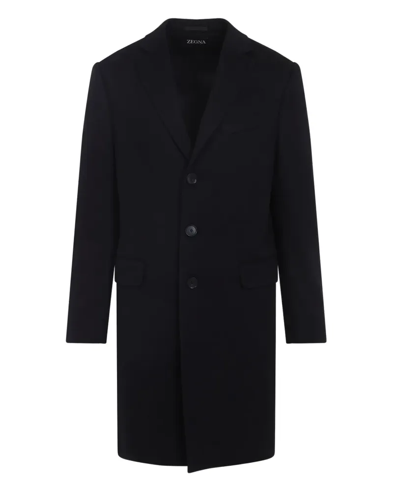 Ermenegildo Zegna Einreihiger Mantel - Schwarz Schwarz