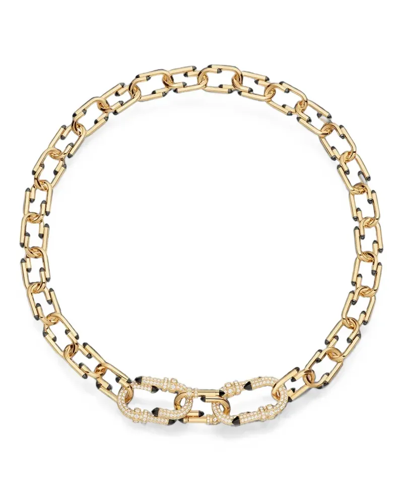 Nouvel Heritage Try Me Halskette mit Diamant und Emaille - Gold Gold