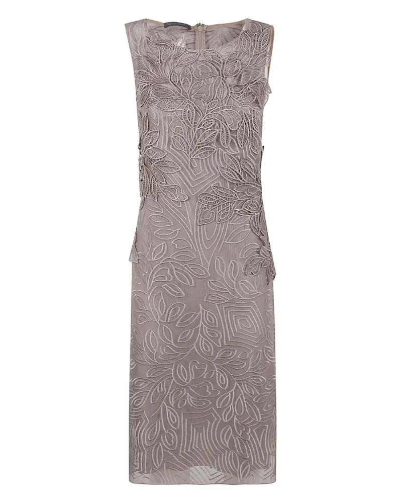 Alberta Ferretti Besticktes Midikleid - Nude Nude