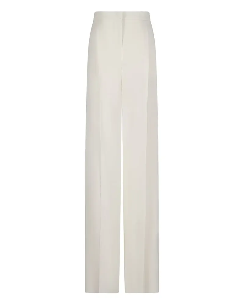 Max Mara Manetta Hose mit Falten - Weiß Weiß