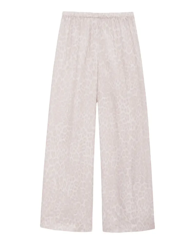 Anine Bing Roslyn leopard-pattern trousers - Nude Nude