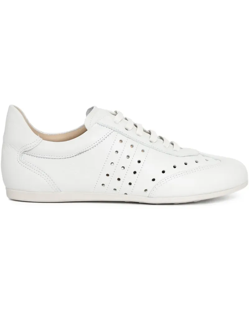 Sarah Chofakian Monocle Café perforated sneakers - Weiß Weiß