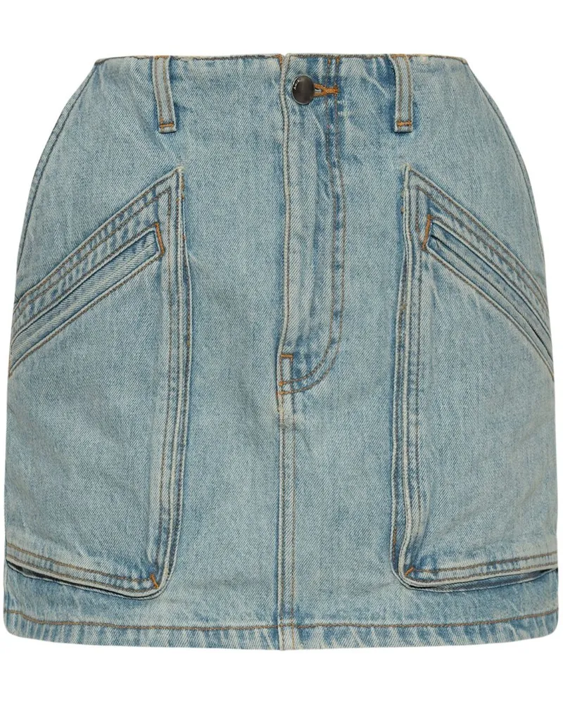 Amiri Jeans-Rock mit Cargo-Taschen - Blau Blau