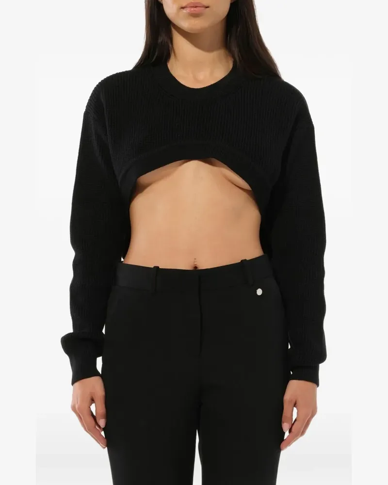 Givenchy Podium cropped sweater - Schwarz Schwarz
