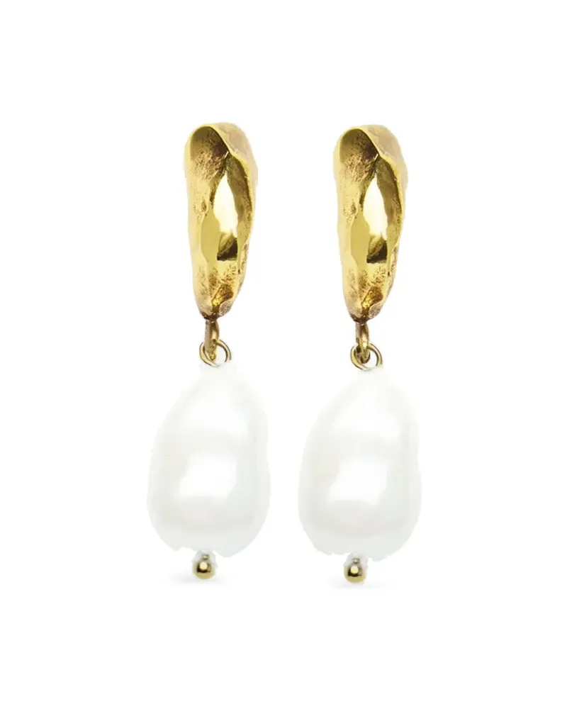 Erdem Hängeohrringe mit Perle - Gold Gold