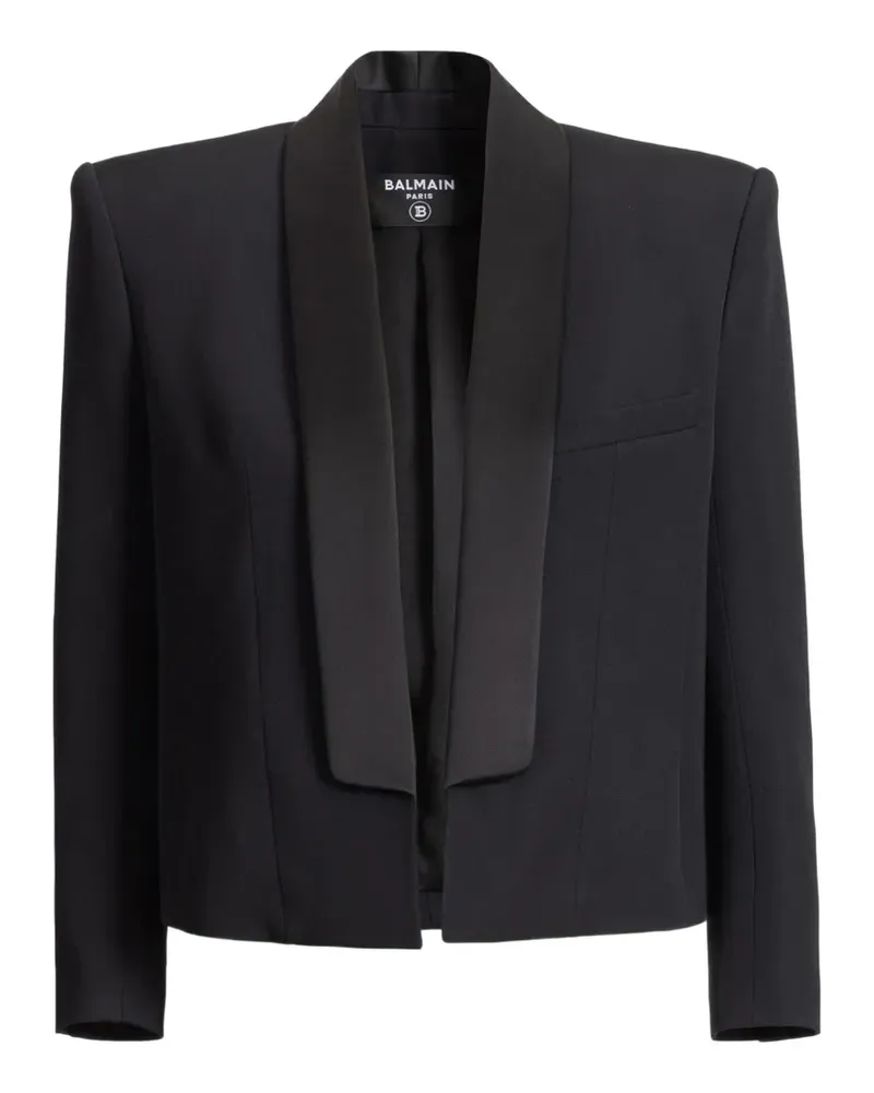 Balmain Cropped-Jacke - Schwarz Schwarz
