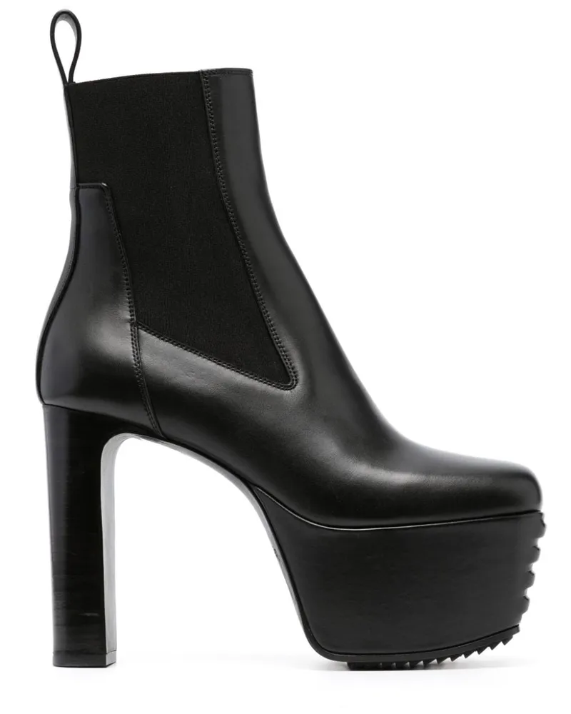 Rick Owens Minimal Grill Beatle Stiefel 120mm Schwarz