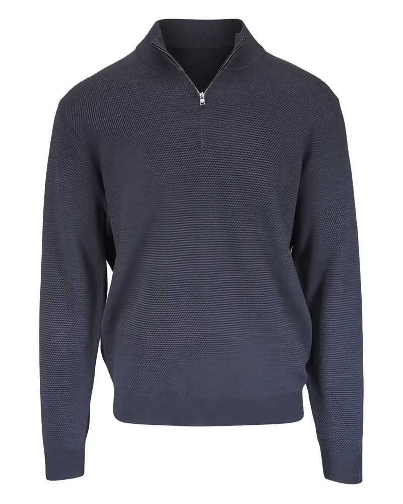 Peter Millar Klassischer Merinopullover - Blau Blau