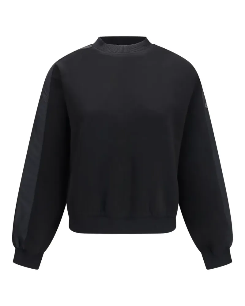Moose Knuckles Mix Media logo-plaque sweatshirt - Schwarz Schwarz