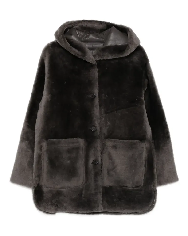 Arma hooded patch-pocket jacket - Braun Braun