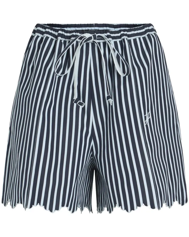 Patou Gestreifte Shorts mit Kordelzug - Blau Blau
