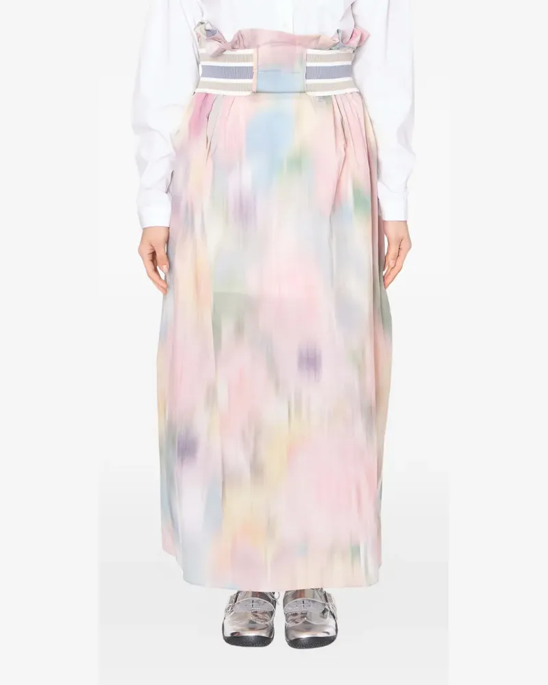 kolor elastic-wasitband maxi skirt - Rosa Rosa