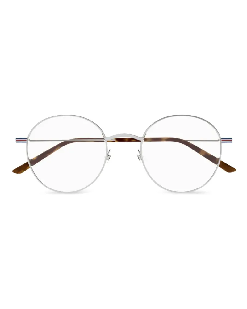 Gucci Brille mit rundem Gestell - Silber Silber