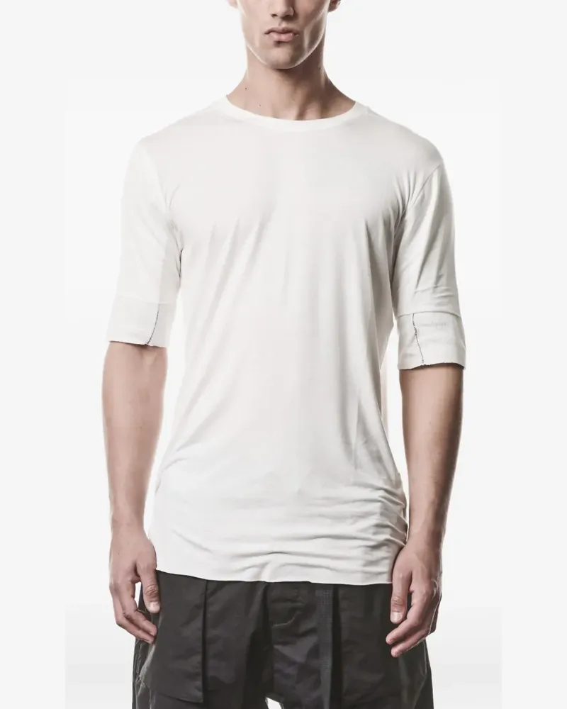 THOM KROM T-Shirt mit Ziernähten - Nude Nude