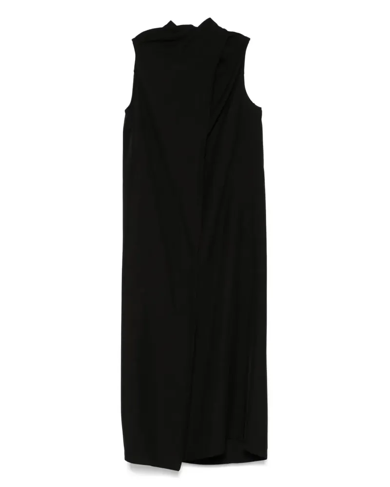 Uma Wang Ärmelloses Midikleid - Schwarz Schwarz