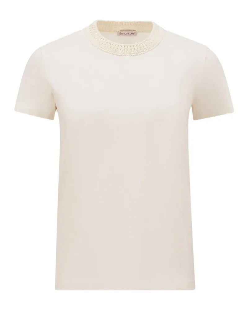Moncler Gehäkeltes T-Shirt - Weiß Weiß