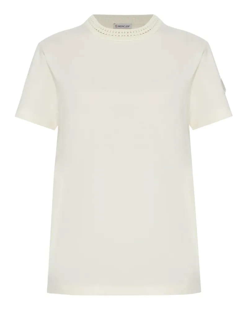 Moncler Gehäkeltes T-Shirt - Weiß Weiß