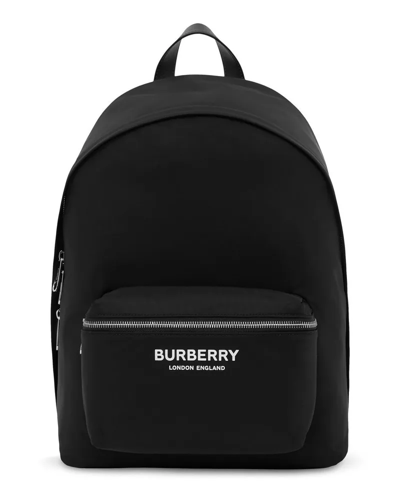 Burberry Rucksack mit Logo-Print - Schwarz Schwarz