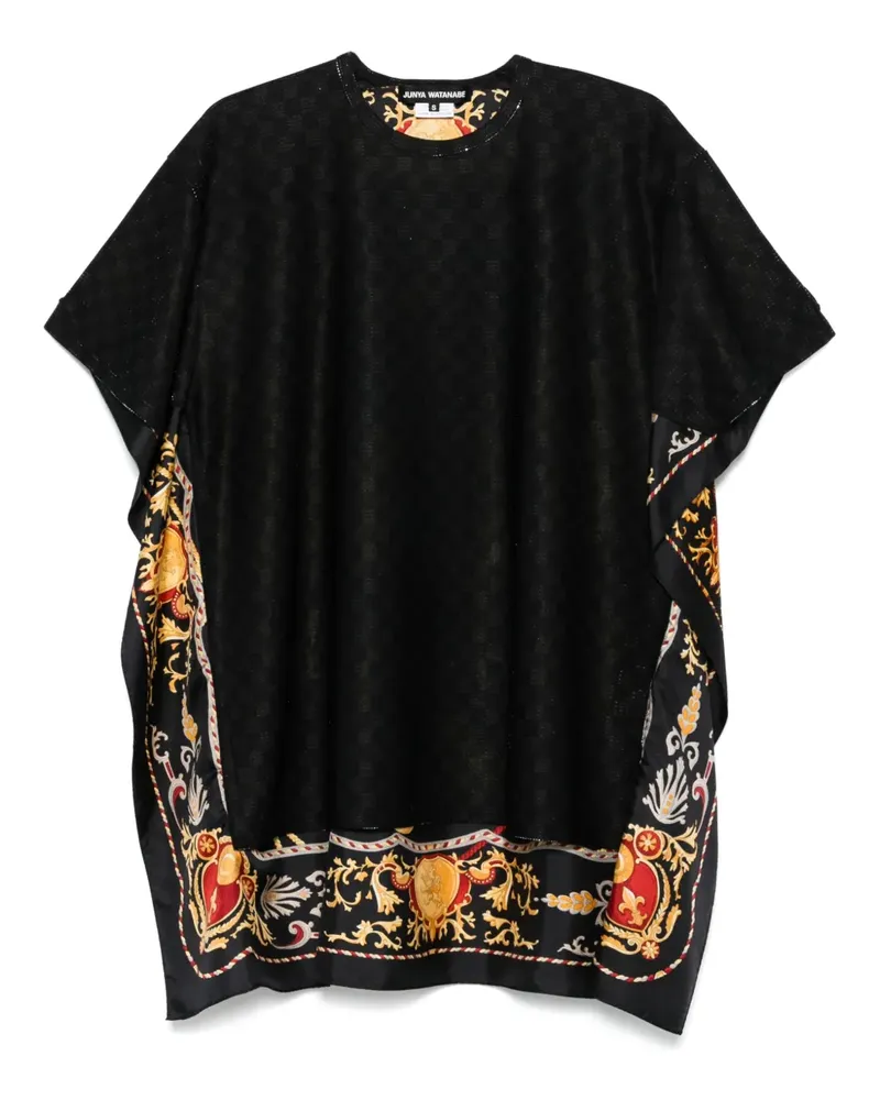 Junya Watanabe Tunika mit Lurex-Detail - Schwarz Schwarz