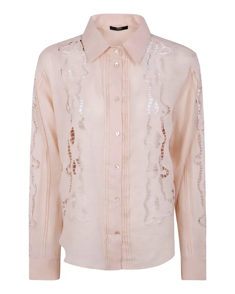 Seventy openwork shirt - Nude Nude