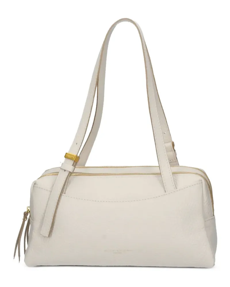 Gianni Chiarini grained leather clutch bag - Nude Nude
