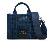The Crossbody Crystal Tote Bag aus Denim - Blau