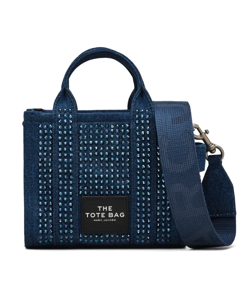 Marc Jacobs The Crossbody Crystal Tote Bag aus Denim - Blau Blau