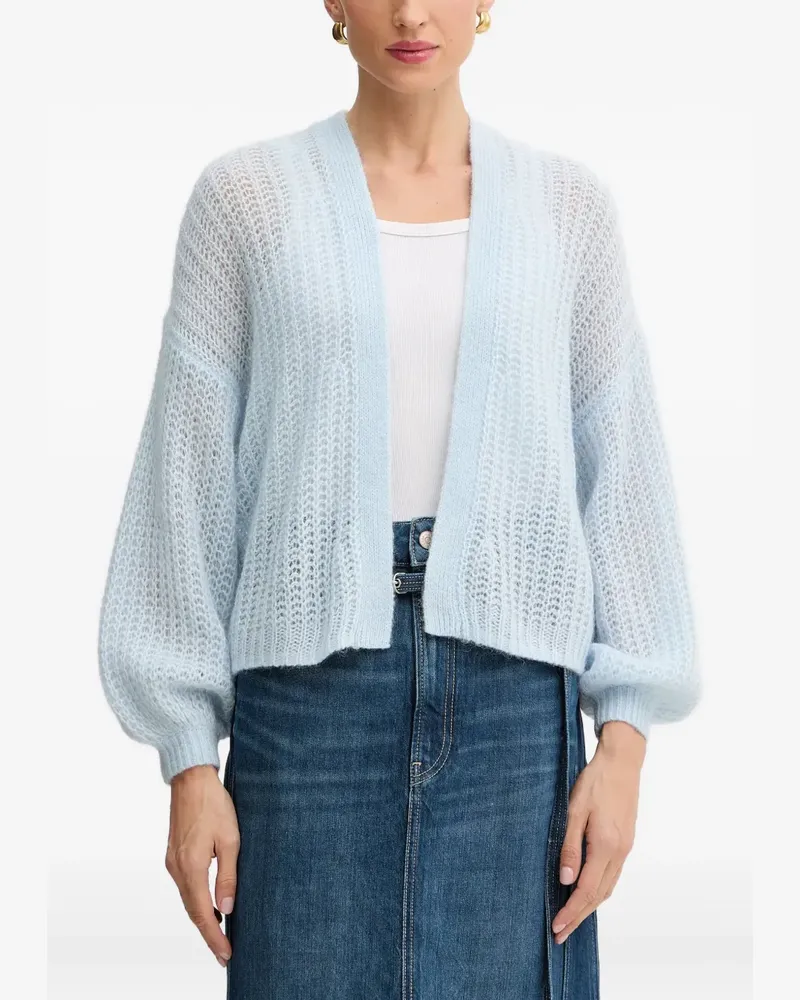 HUGO BOSS balloon-sleeves cardigan - Blau Blau