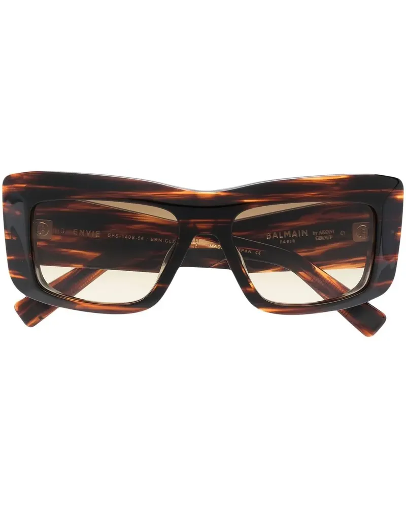 Balmain Eckige Envie Sonnenbrille - Braun Braun