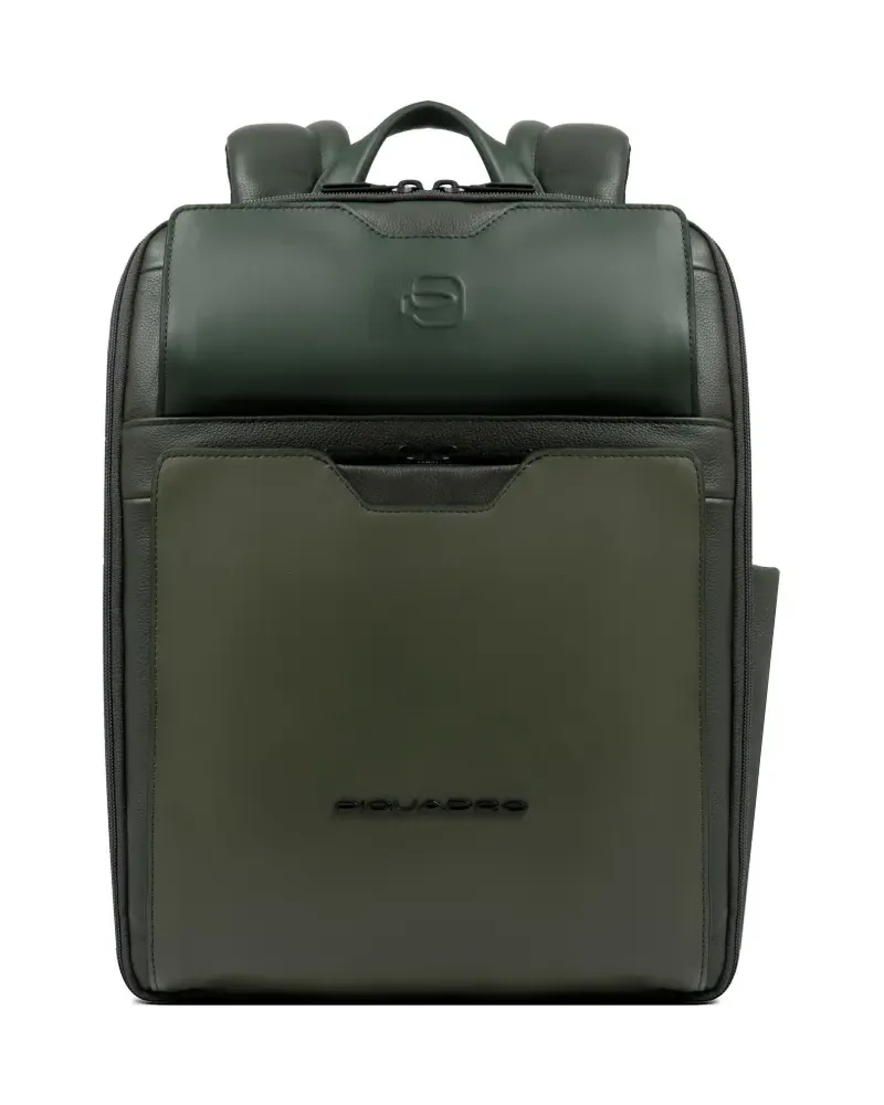 Piquadro Strukturierter Rucksack - Grün Grün