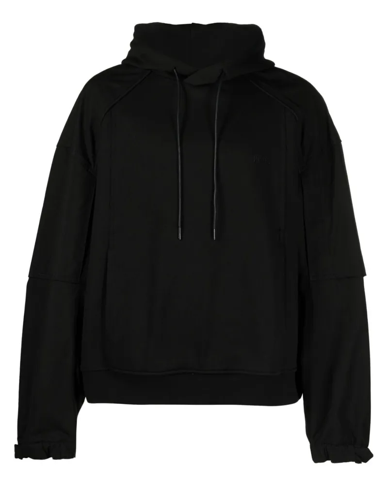 JUUN.J Hoodie mit Logo-Stickerei - Schwarz Schwarz
