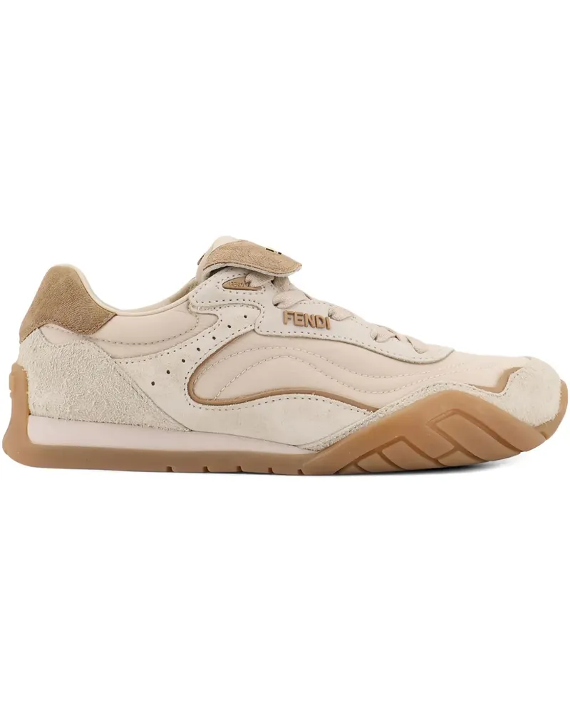 Fendi Wave Pulse embossed sneakers - Nude Nude