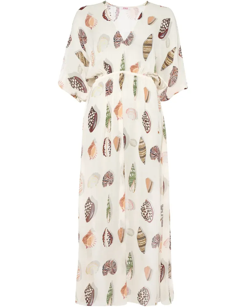 Eres Langes Coffea Kleid - Weiß Weiß