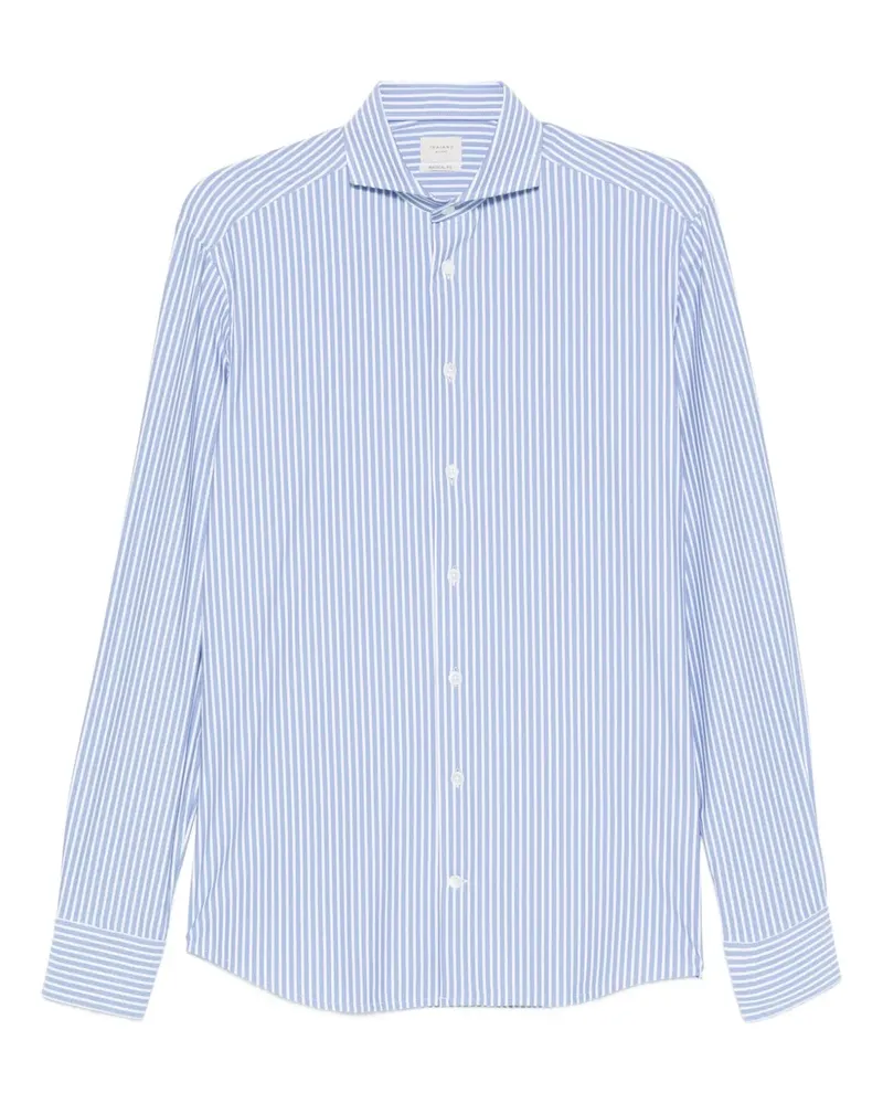 Traiano Milano Gestreiftes Hemd - Blau Blau