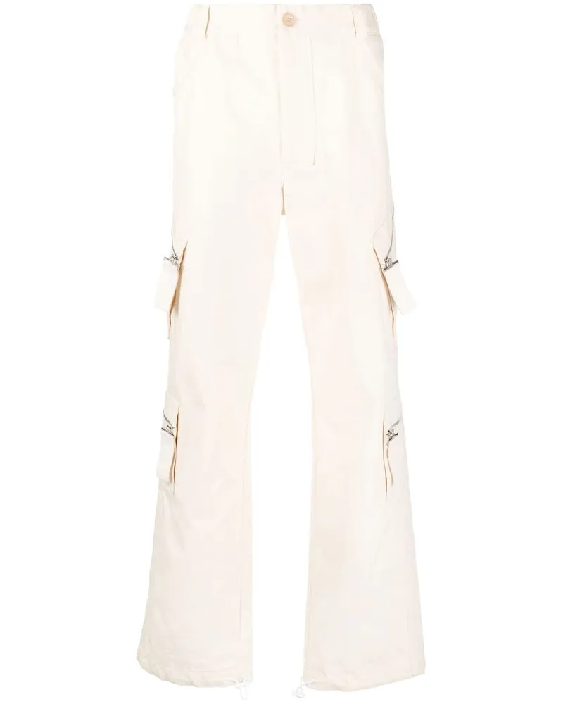 Jacquemus Gerade Hose mit Taschen - Nude Nude