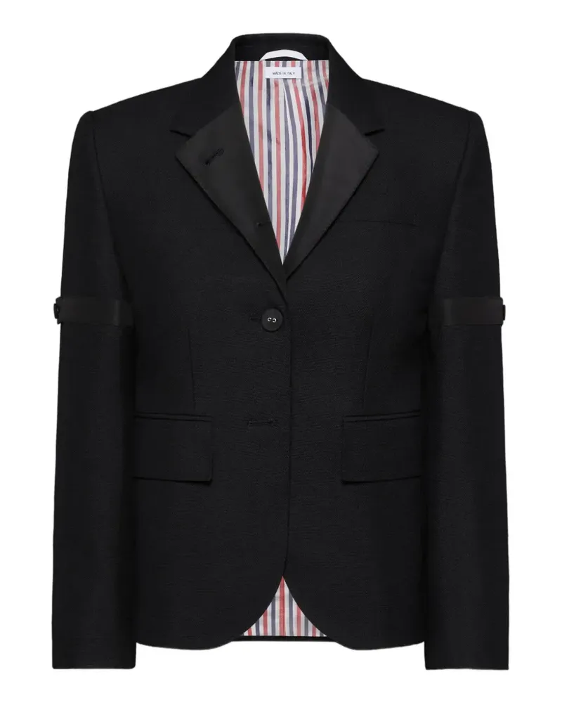 Thom Browne 3-lagiger Sportmantel aus Mohairwolle - Schwarz Schwarz