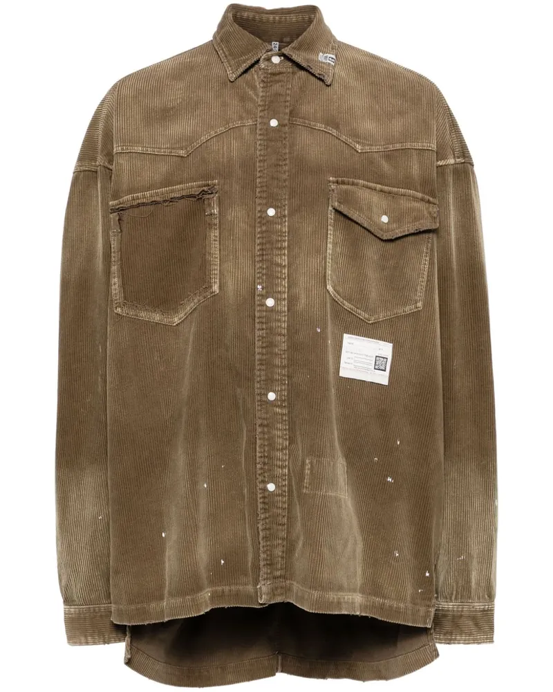 MIHARAYASUHIRO Hemd aus Cord im Vintage-Look - Braun Braun