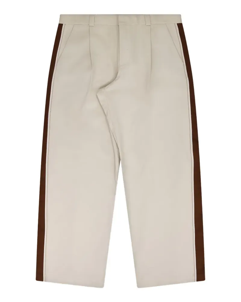 AHLUWALIA Jak side-stripe trousers - Nude Nude