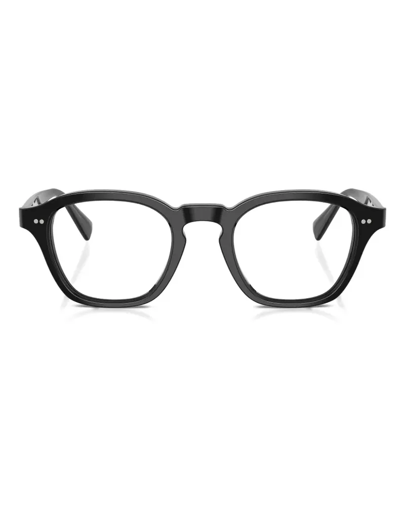 Oliver Peoples Eyles-R geometric-frame glasses - Schwarz Schwarz