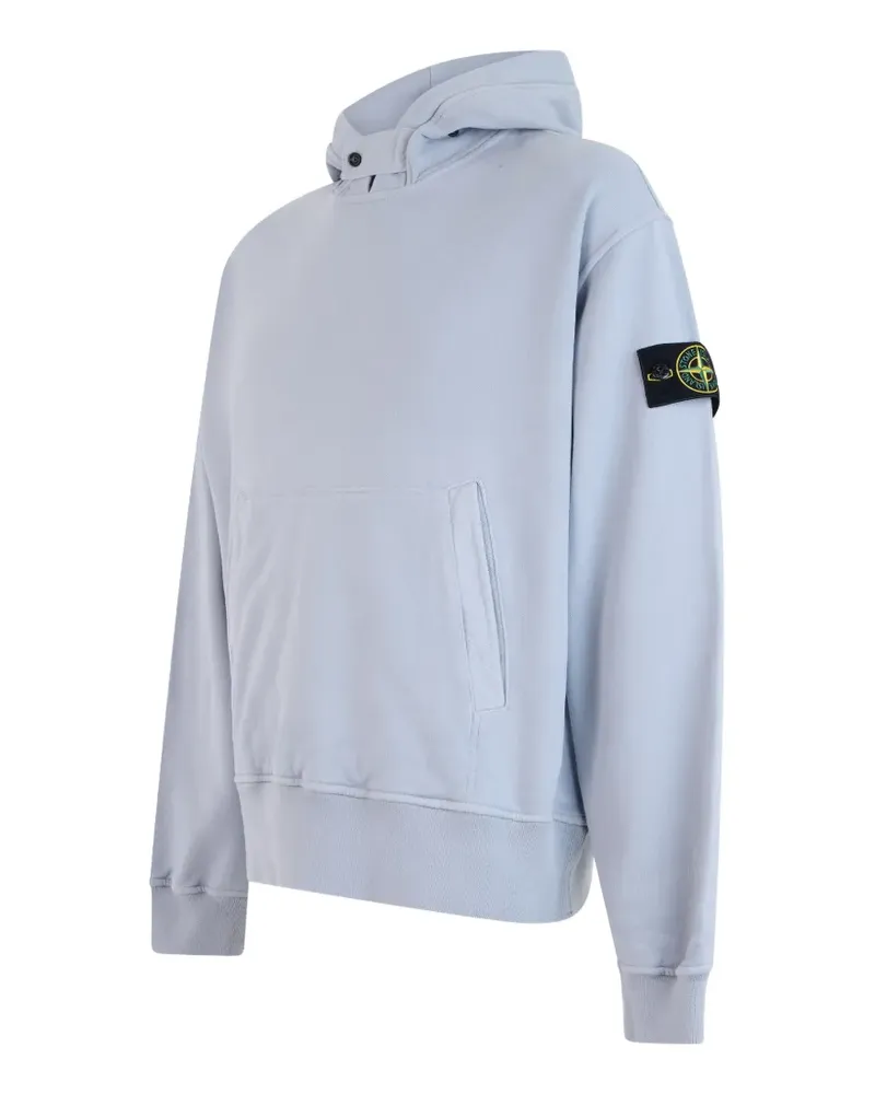 Stone Island 6100023 brushed organic cotton fleece sweatshirt - Blau Blau