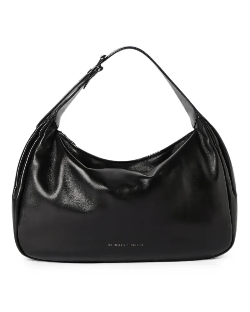 Brunello Cucinelli Boule Tasche aus Nappaleder - Schwarz Schwarz