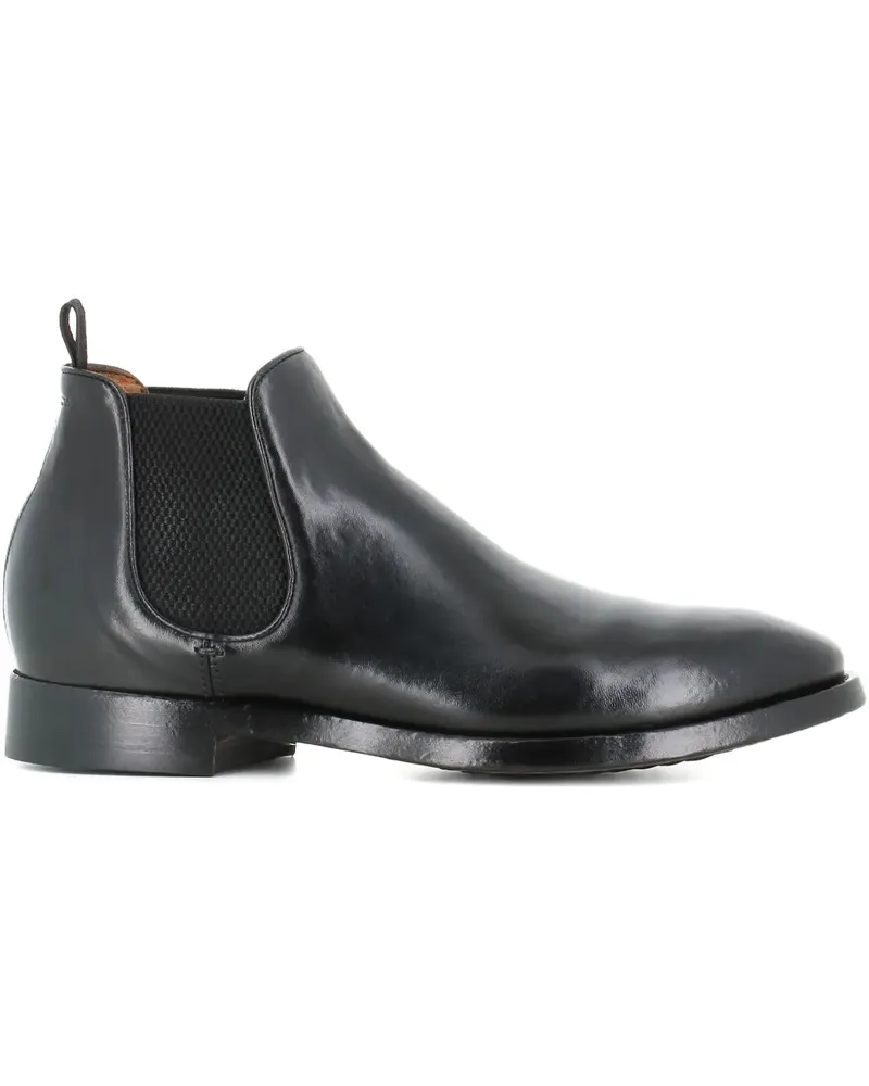 Officine Creative Italia Stiefel aus Leder - Schwarz Schwarz