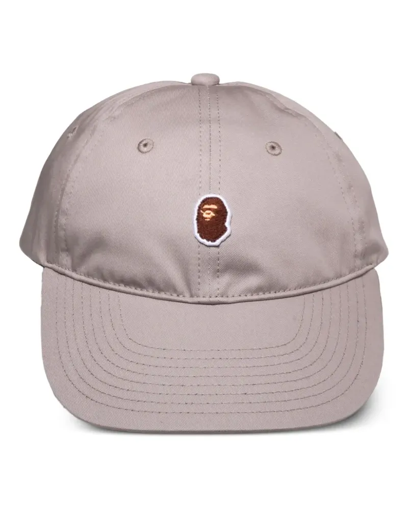BAPE Baseballkappe mit Logo-Stickerei - Grau Grau