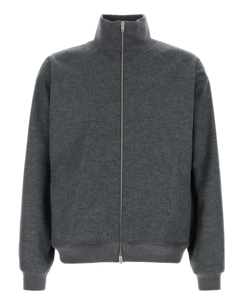 Jil Sander high-neck zip-up jacket - Grau Grau