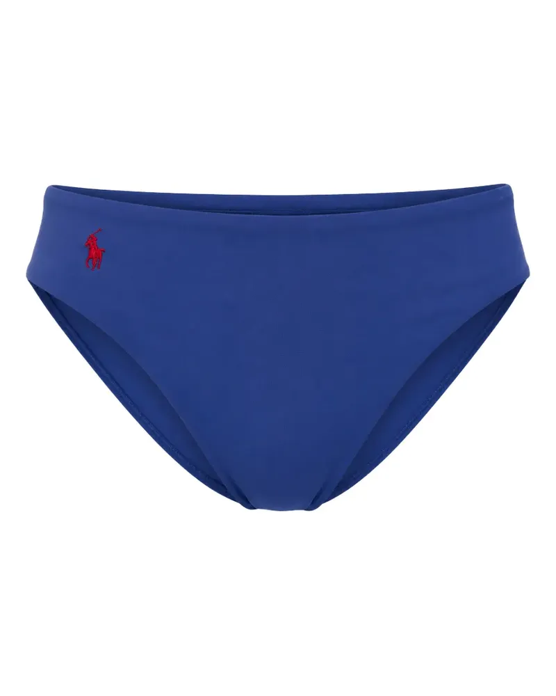 Ralph Lauren logo-embroidered bikini bottoms - Blau Blau