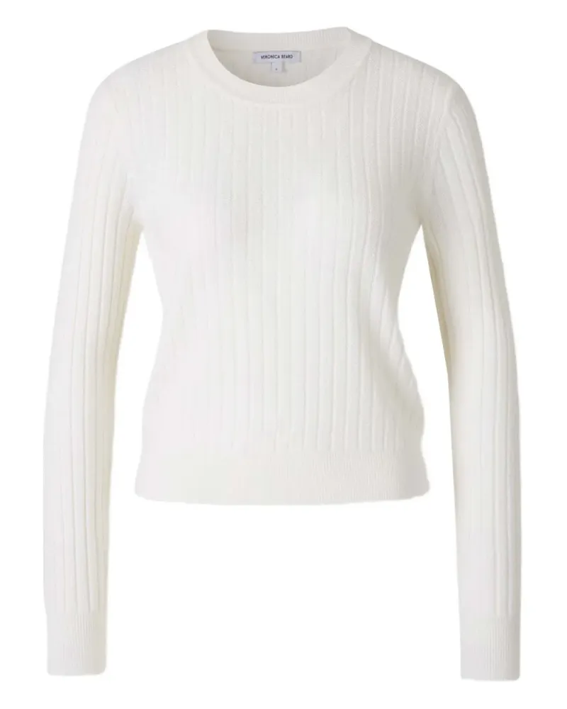 Veronica Beard Gerippter Pullover - Weiß Weiß