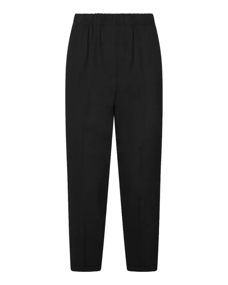 Antonelli Firenze Ares Hose mit elastischem Bund und Umschlag - Schwarz Schwarz