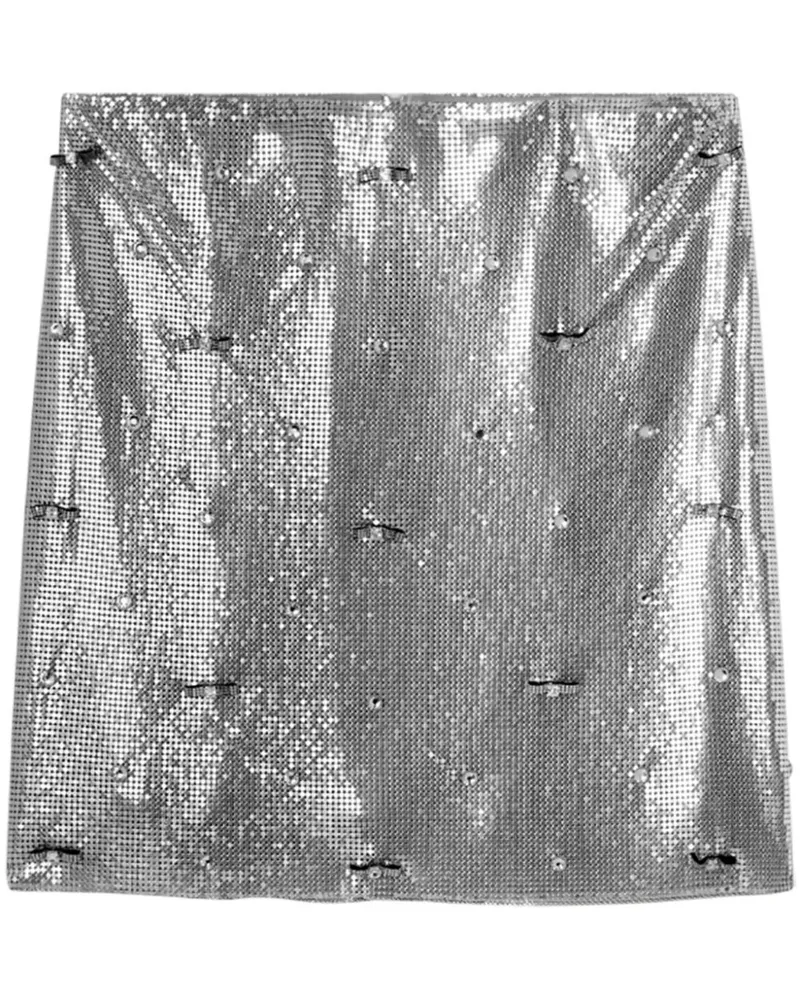 Versace Cielo Stellato Minirock - Grau Grau